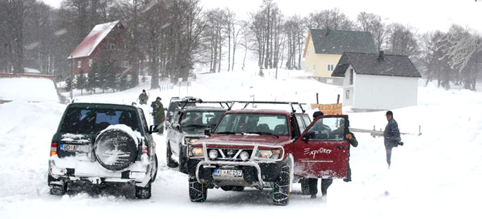 Winter jeep safari Montenegro